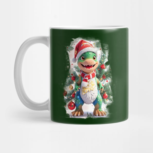 Tyrannosaurus Rex Jurassic Christmas by Jurassic Merch